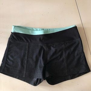 Forever 21 Athletic Shorts Black teal blue(Short Shorts)